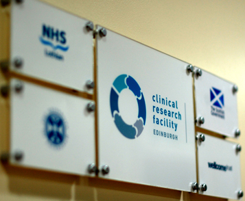 Clinical reasearch facility display sign